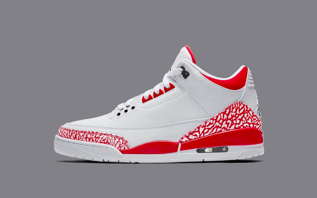 2020 Air Jordan 3 SE Red White Shoes